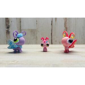 Littlest Pet Shop Vintage LPS Baby Butterfly Family Lot EUC